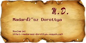 Madarász Dorottya névjegykártya